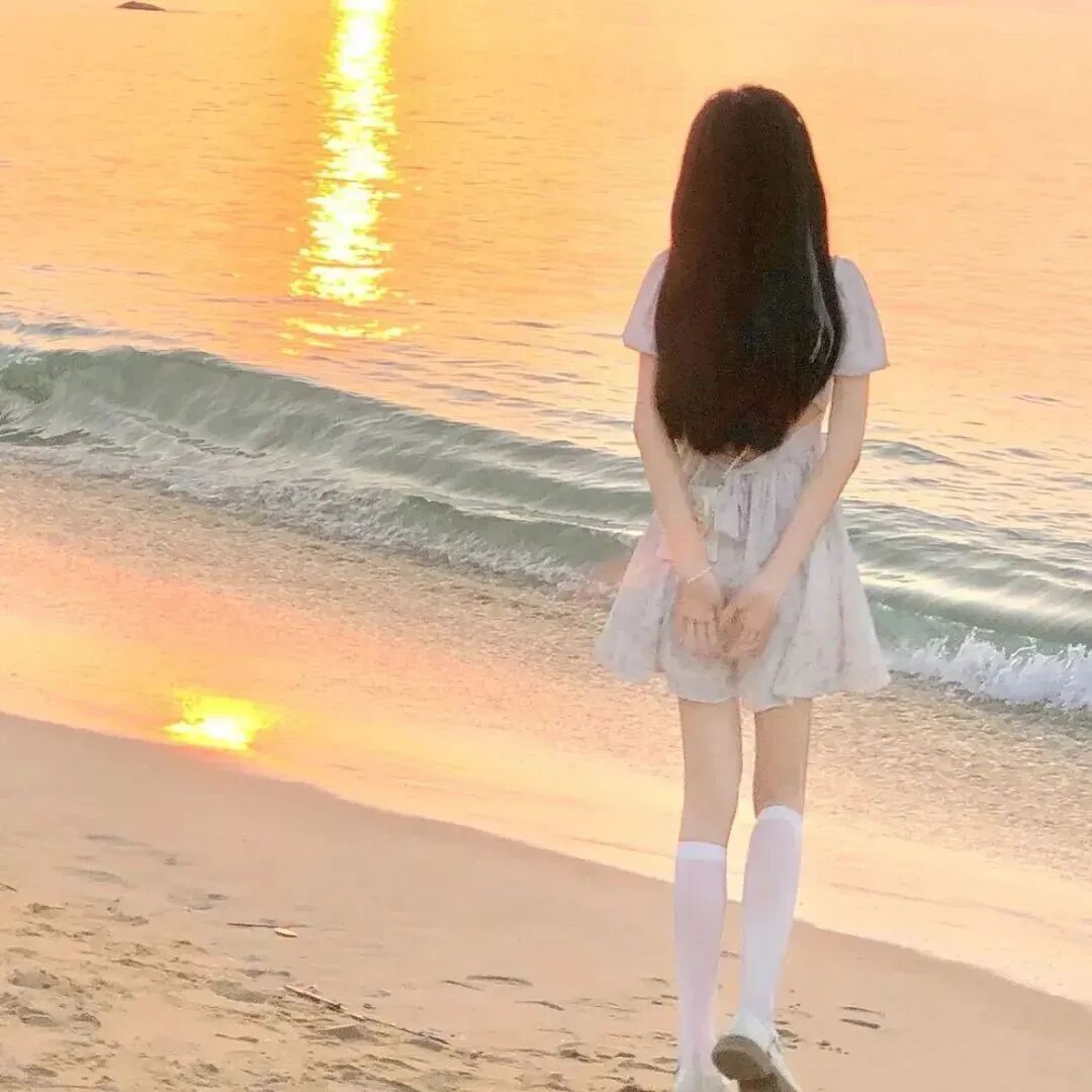 氛围感女生头像氛围感头像海边头像不露脸头像