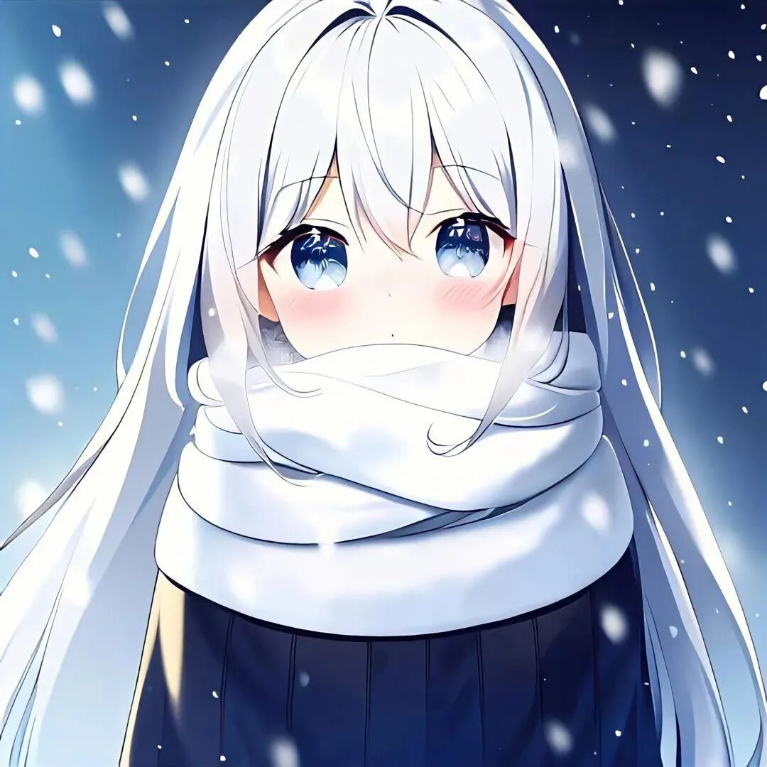 动漫头像女下雪唯美动漫头像女