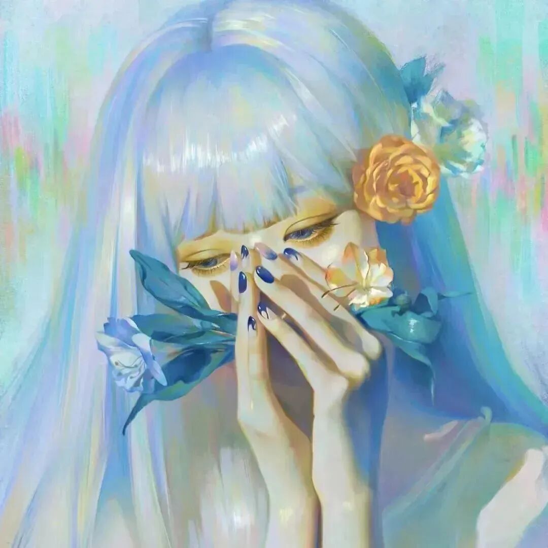 二人闺蜜头像动漫闺蜜头像唯美动漫头像鲜花头像