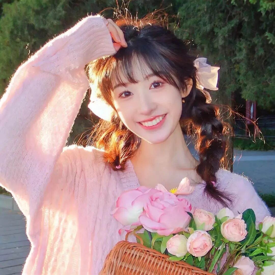 小清新女生头像小清新头像鲜花头像手捧花头像