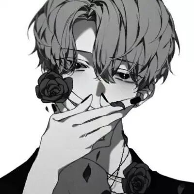 动漫头像 动漫男 动漫男头 动漫头像男 孤独感 孤独感头像 鲜花 鲜花头像