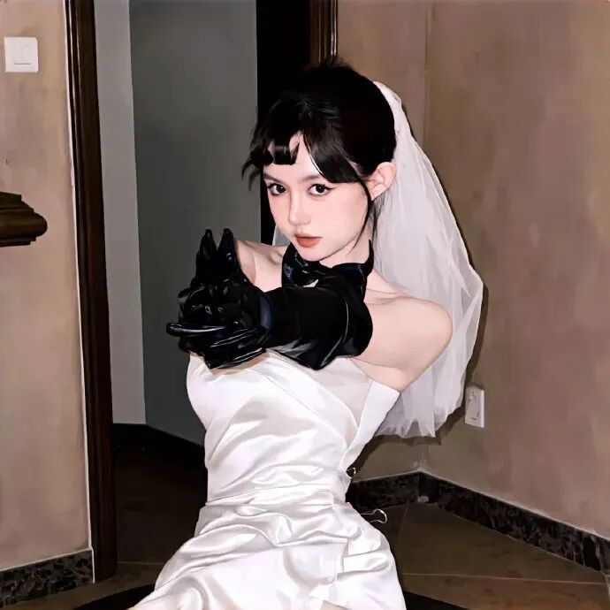 婚纱女生头像