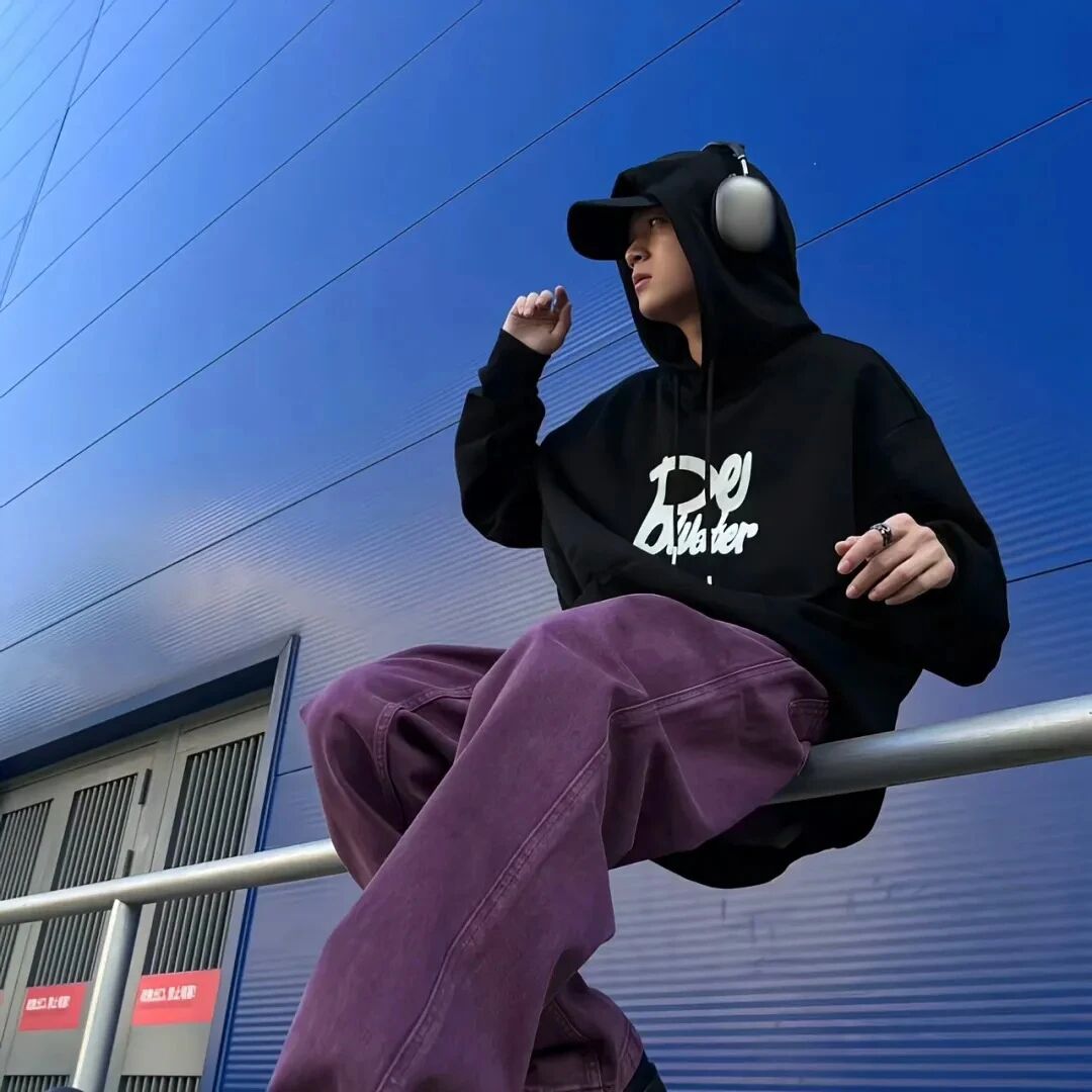 戴耳机个性侧脸男生头像