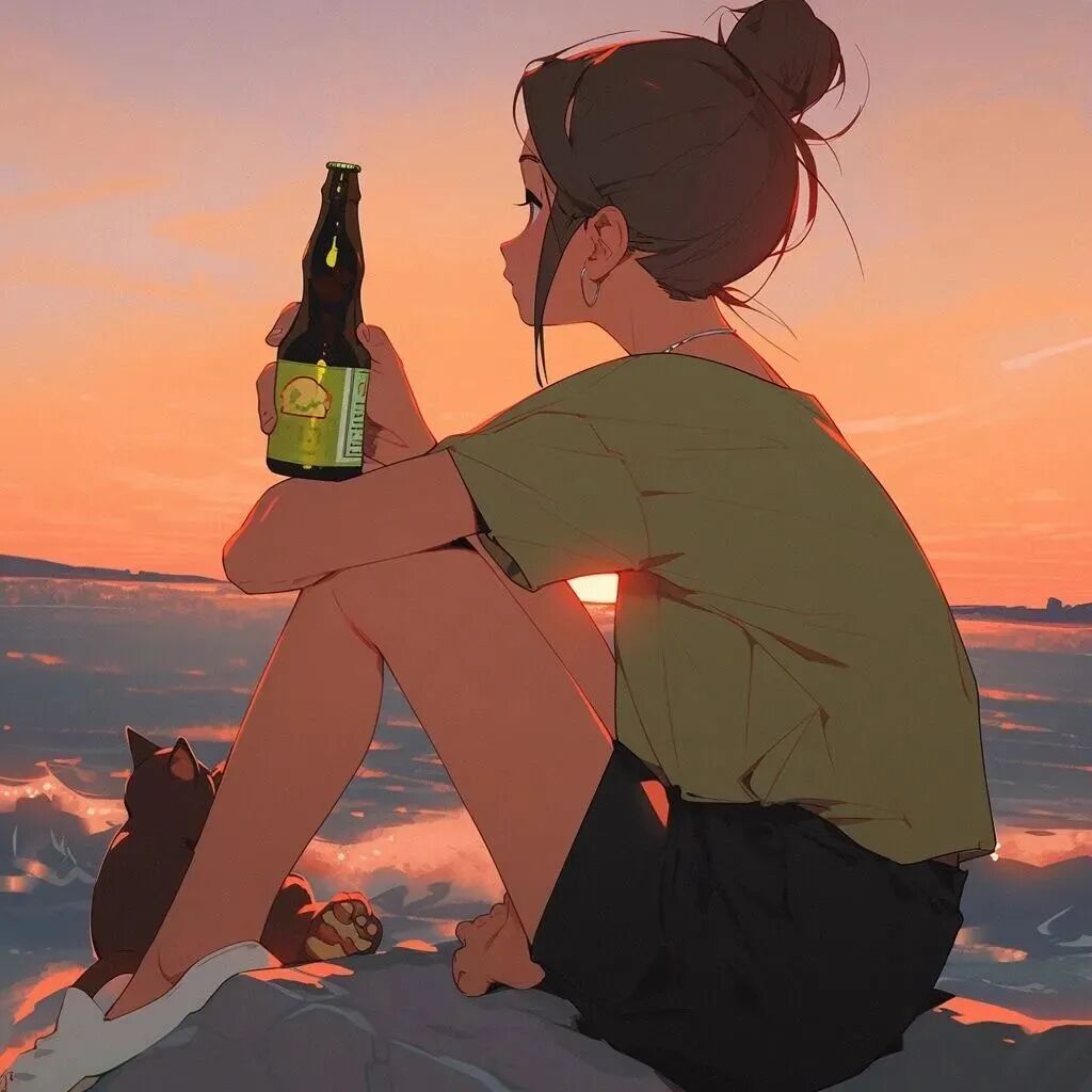 啤酒二人闺蜜头像动漫闺蜜头像