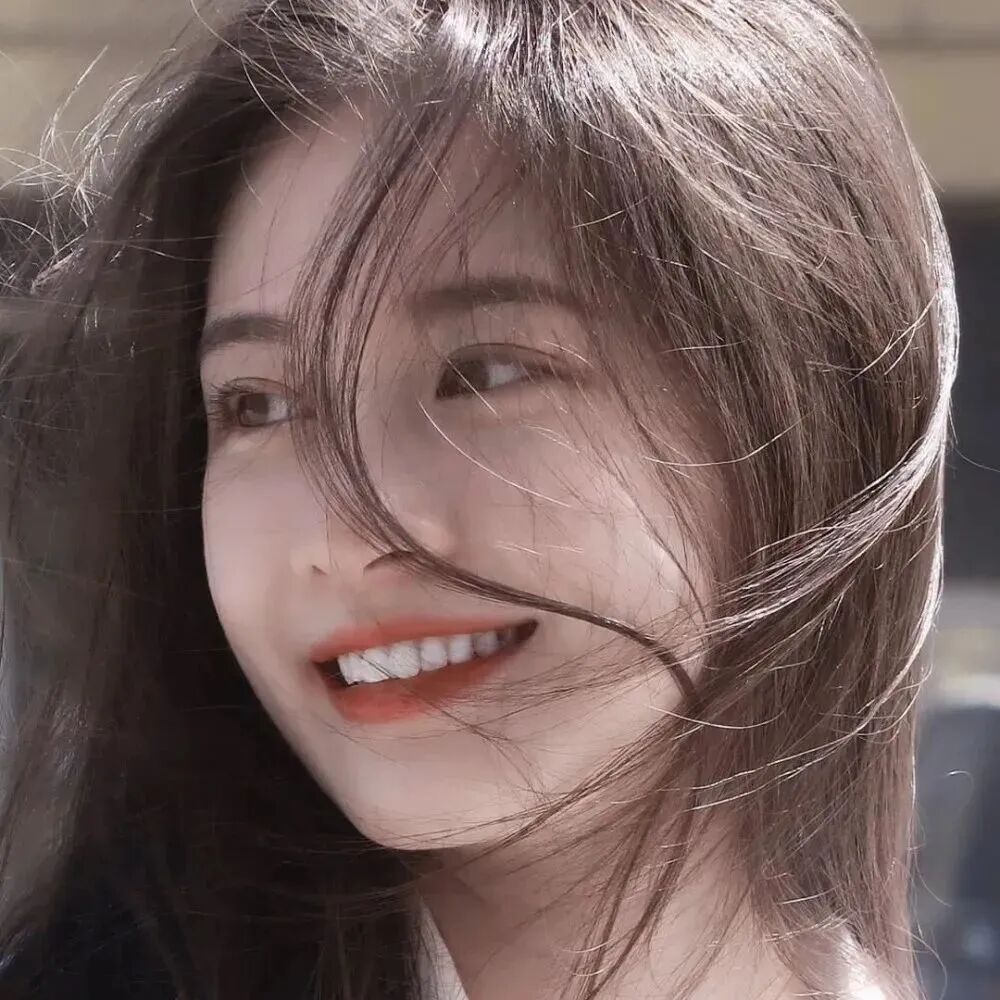 甜美爱笑女生头像