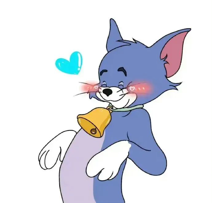 可爱猫和老鼠动漫情侣头像