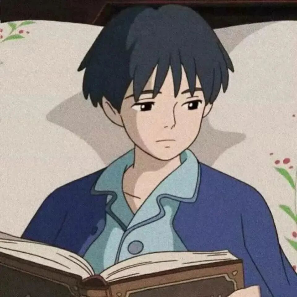 读书动漫头像男