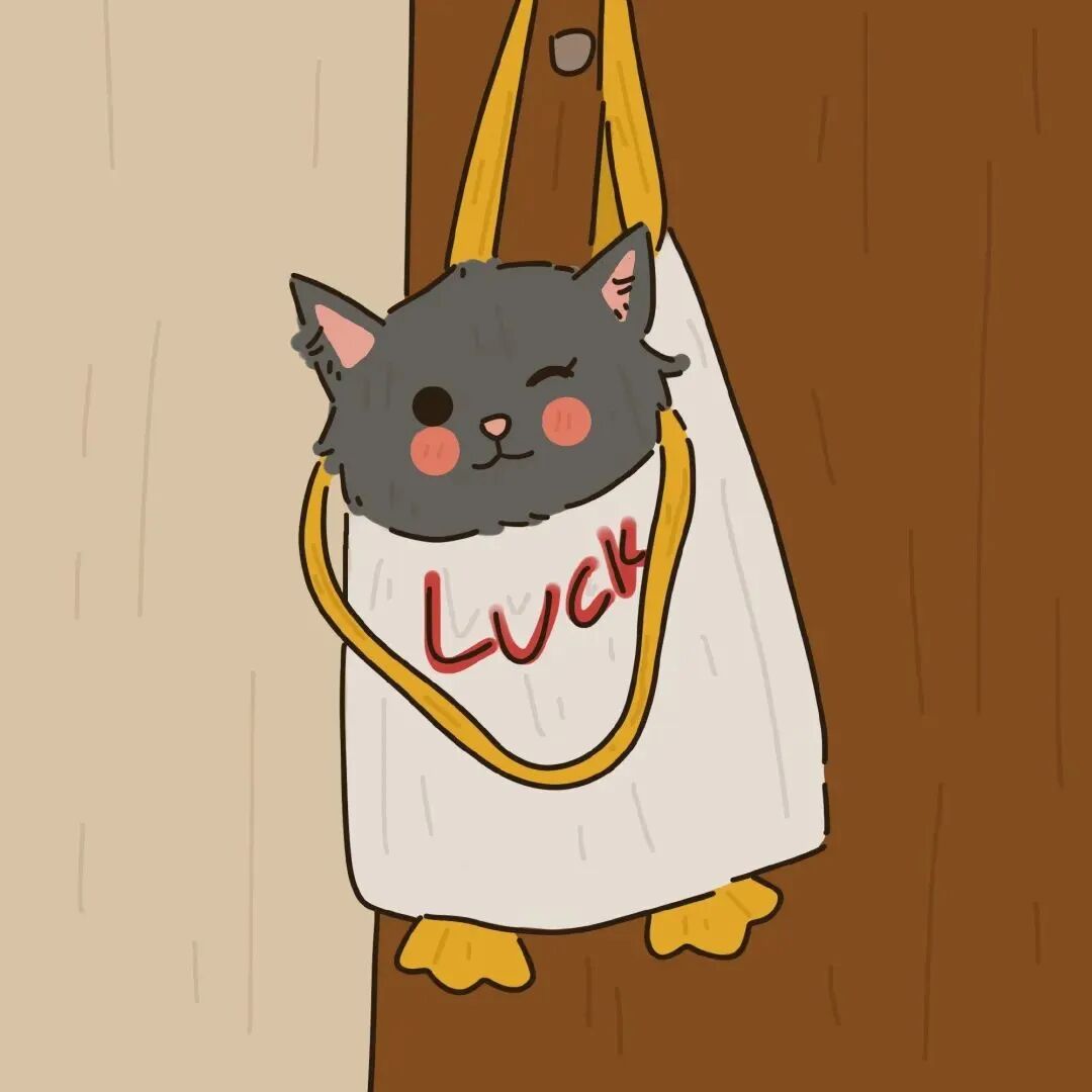 可爱手绘猫咪动漫情侣头像