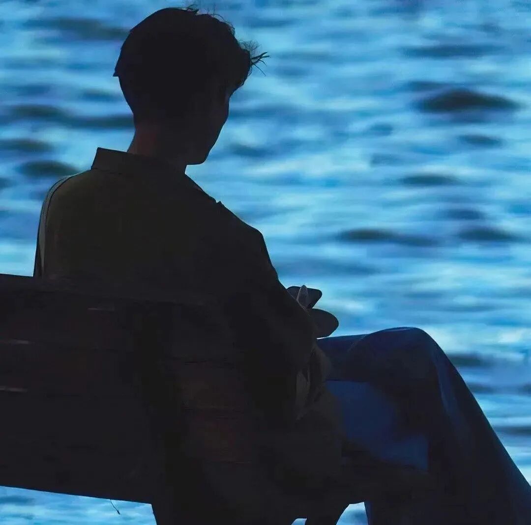 氛围感不露脸海边男生头像