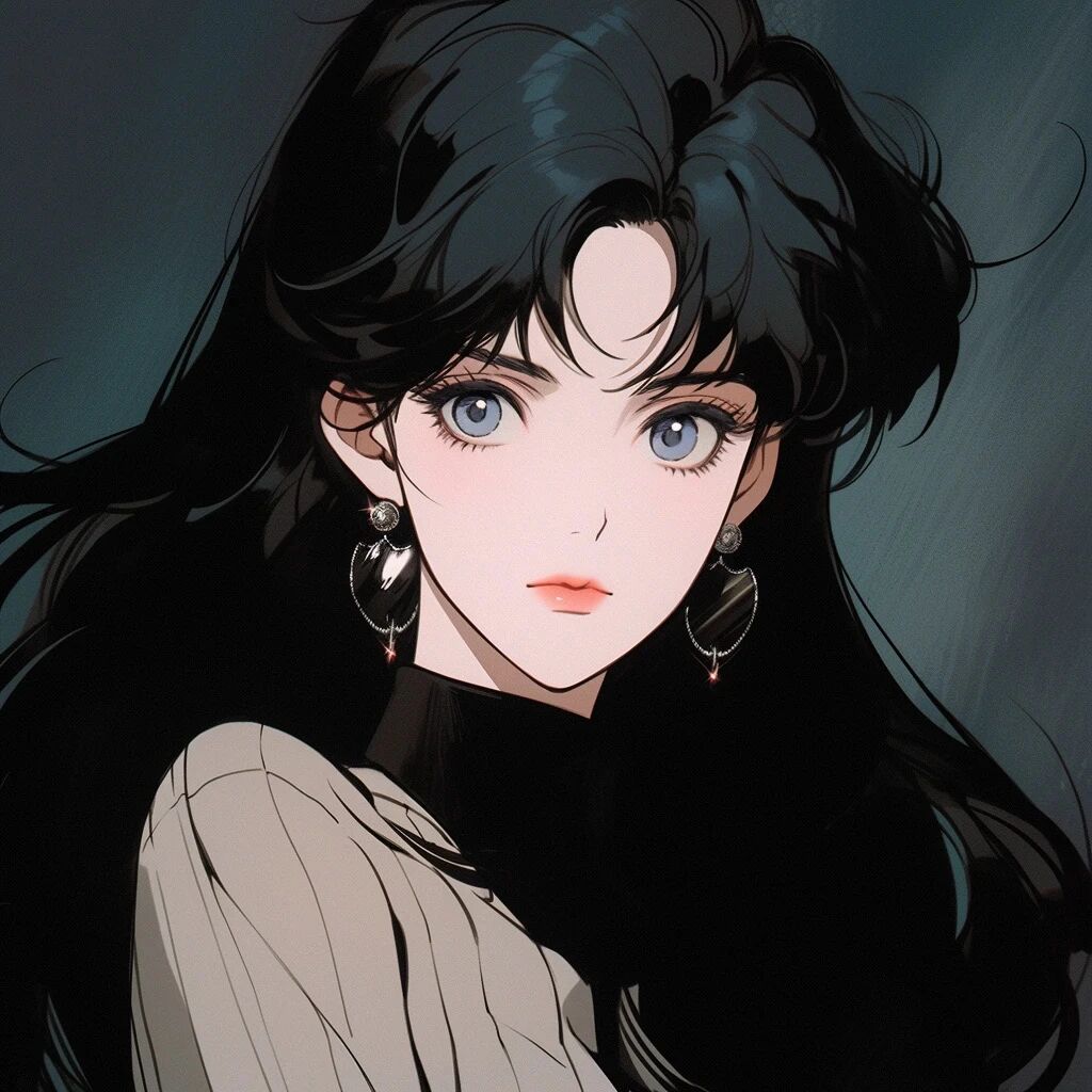 暗黑风酷酷动漫头像女