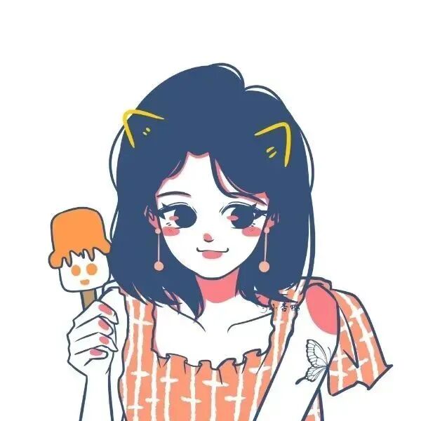 冰棒夏天手绘六人闺蜜头像动漫闺蜜头像