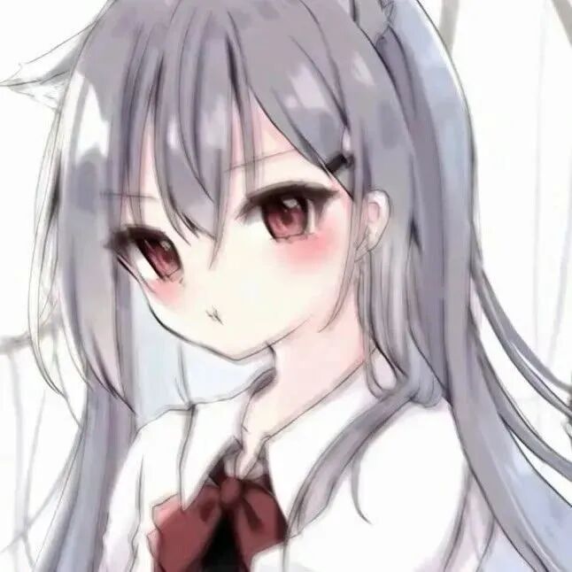 朦胧呆萌学院风动漫头像女