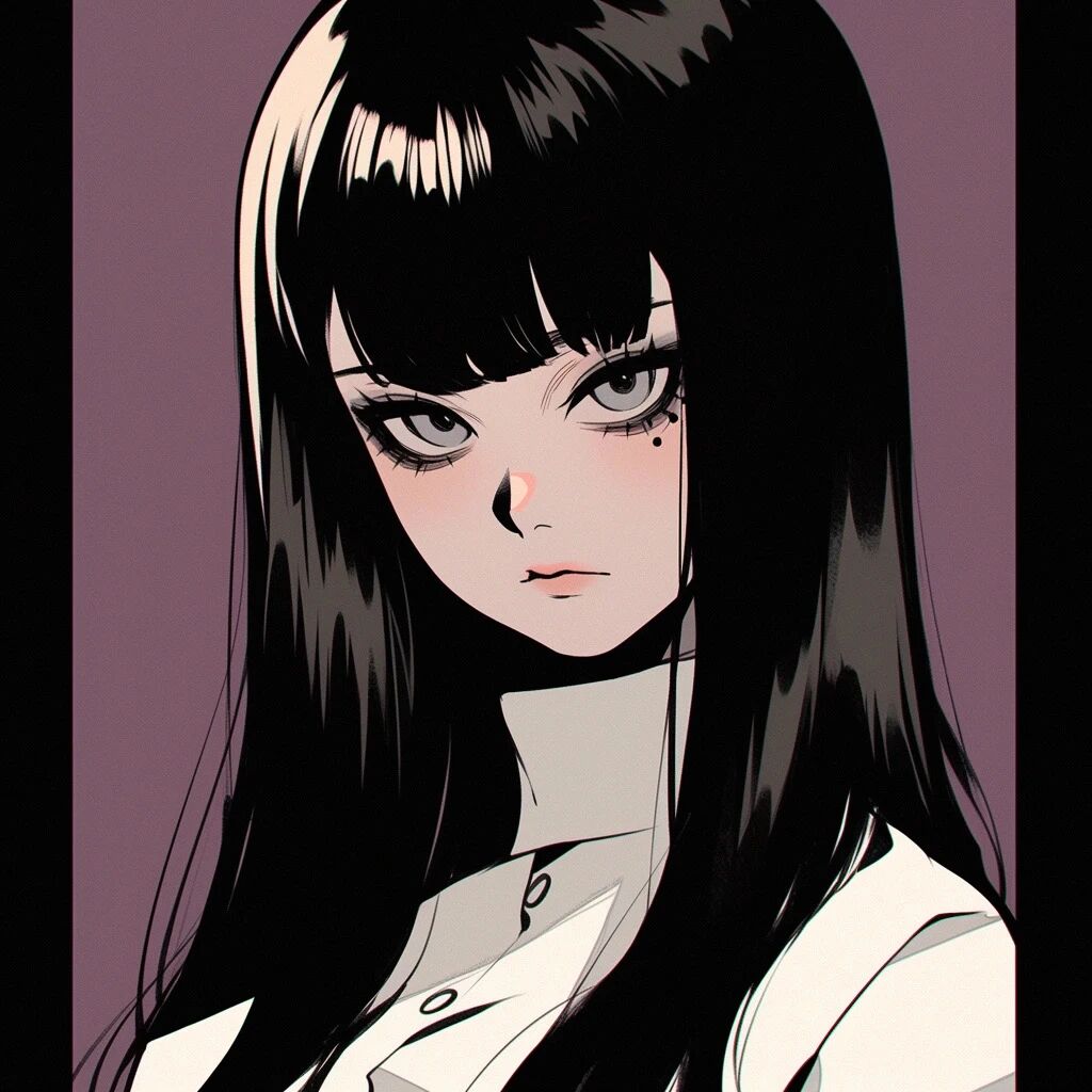 暗黑冷酷动漫头像女