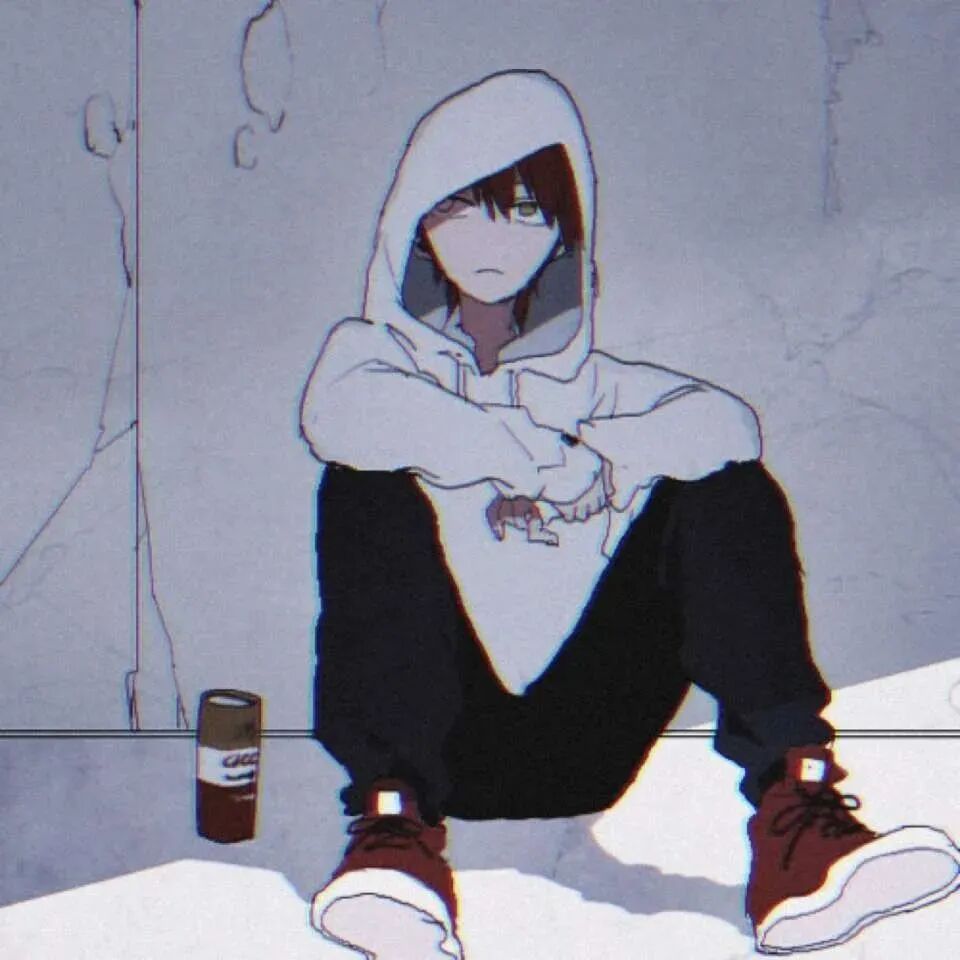 孤独感动漫头像男