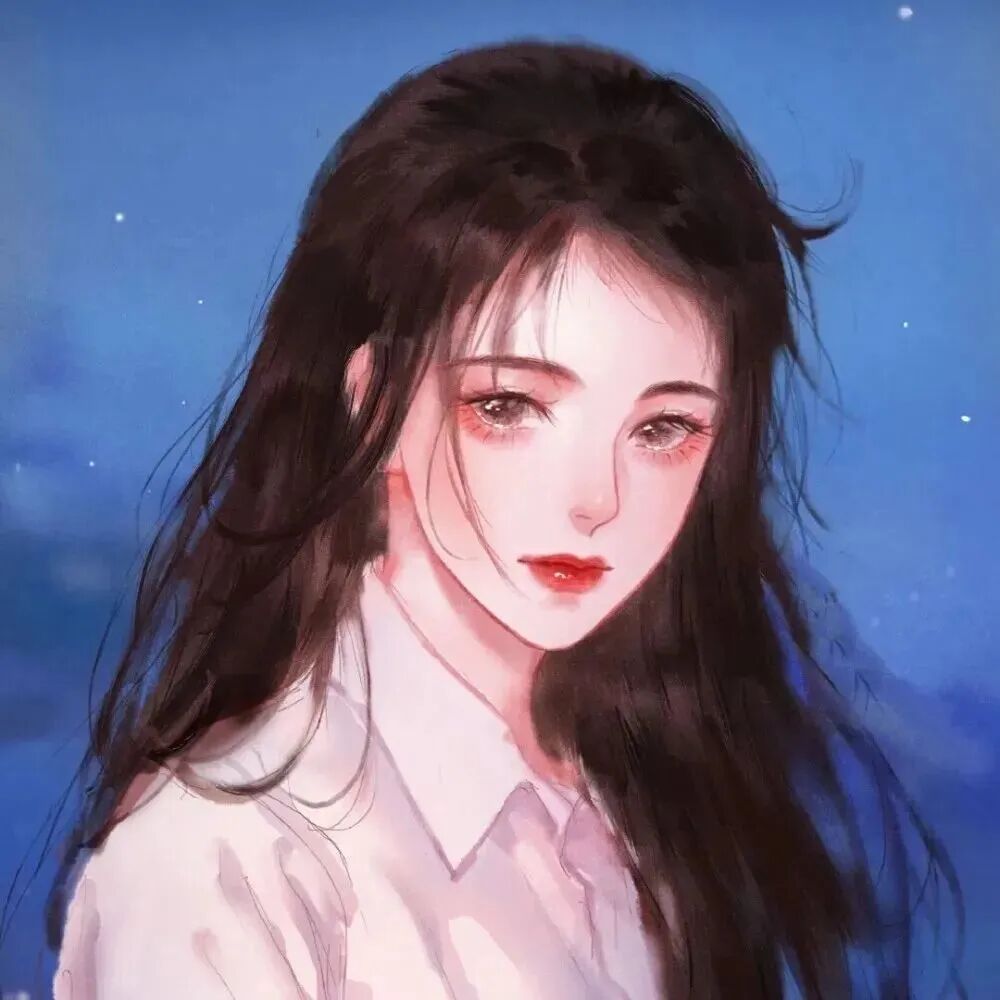 手绘动漫头像女