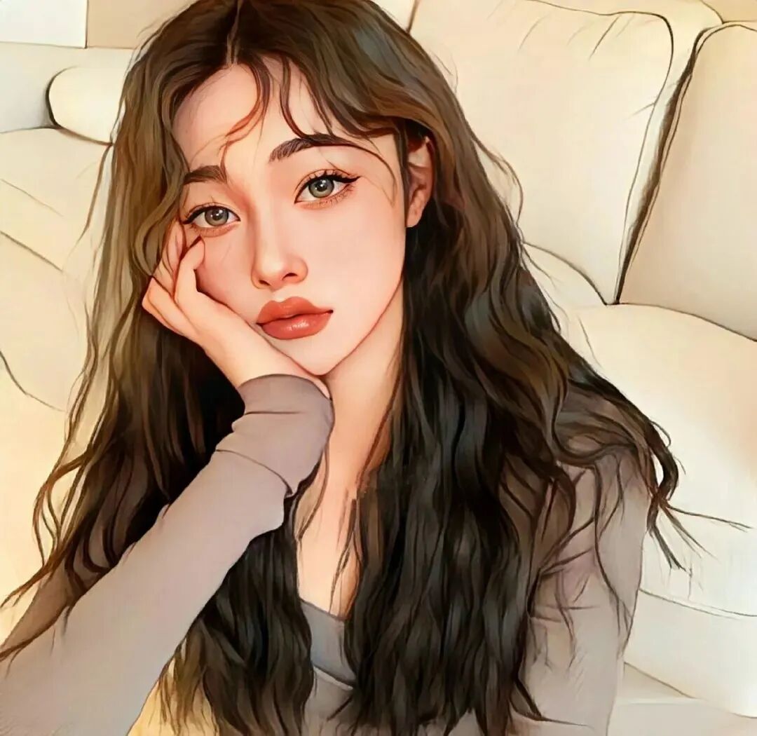 转手绘女生头像