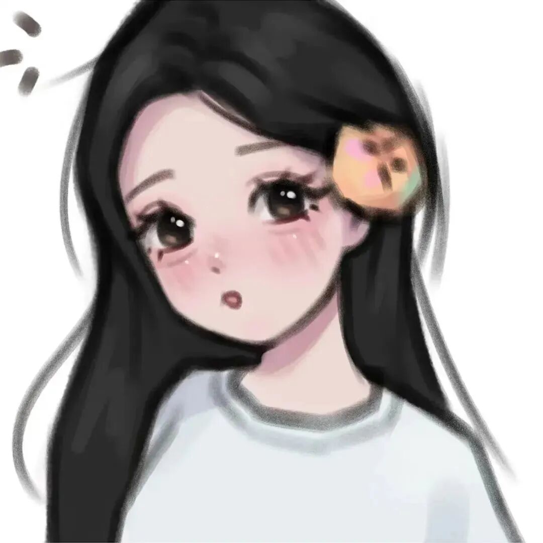 可爱手绘二人闺蜜头像动漫闺蜜头像