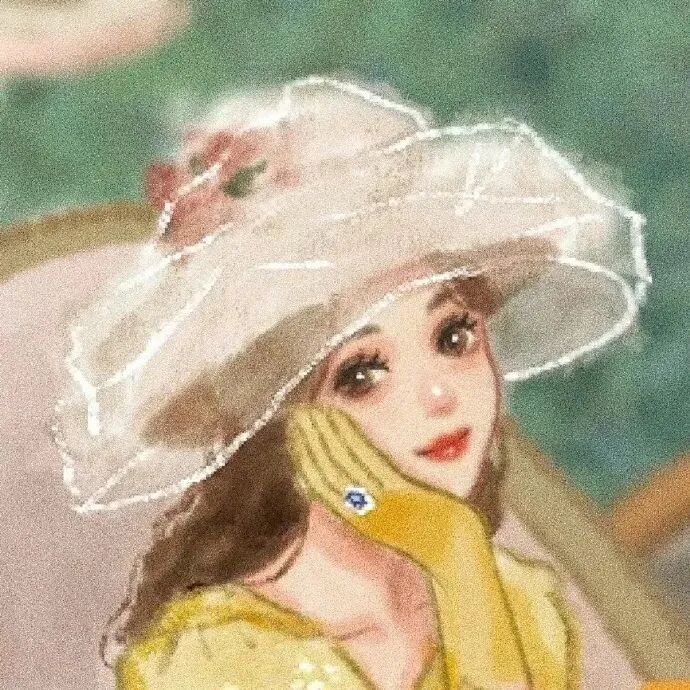 disinijiemei迪士尼公主八人闺蜜头像插画动漫闺蜜头像