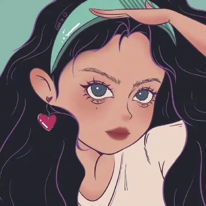 手绘动漫头像女