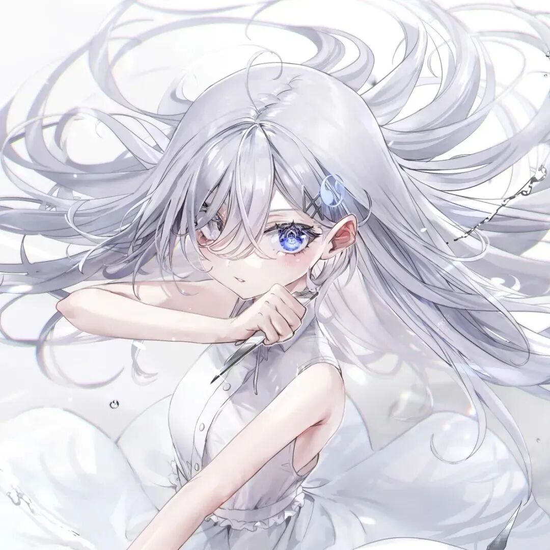 白发动漫头像女