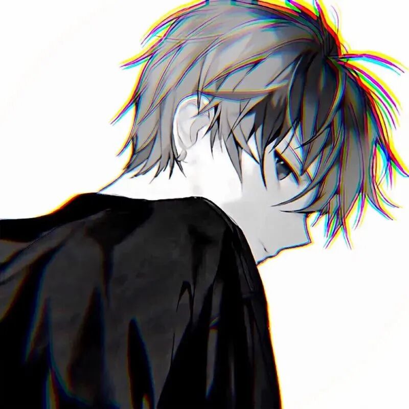 个性黑白动漫头像男