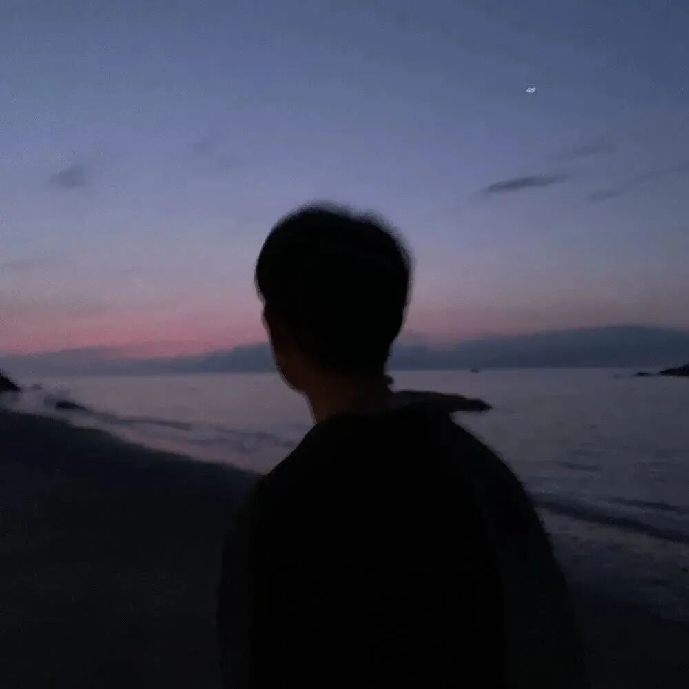 氛围感海边不露脸男生头像