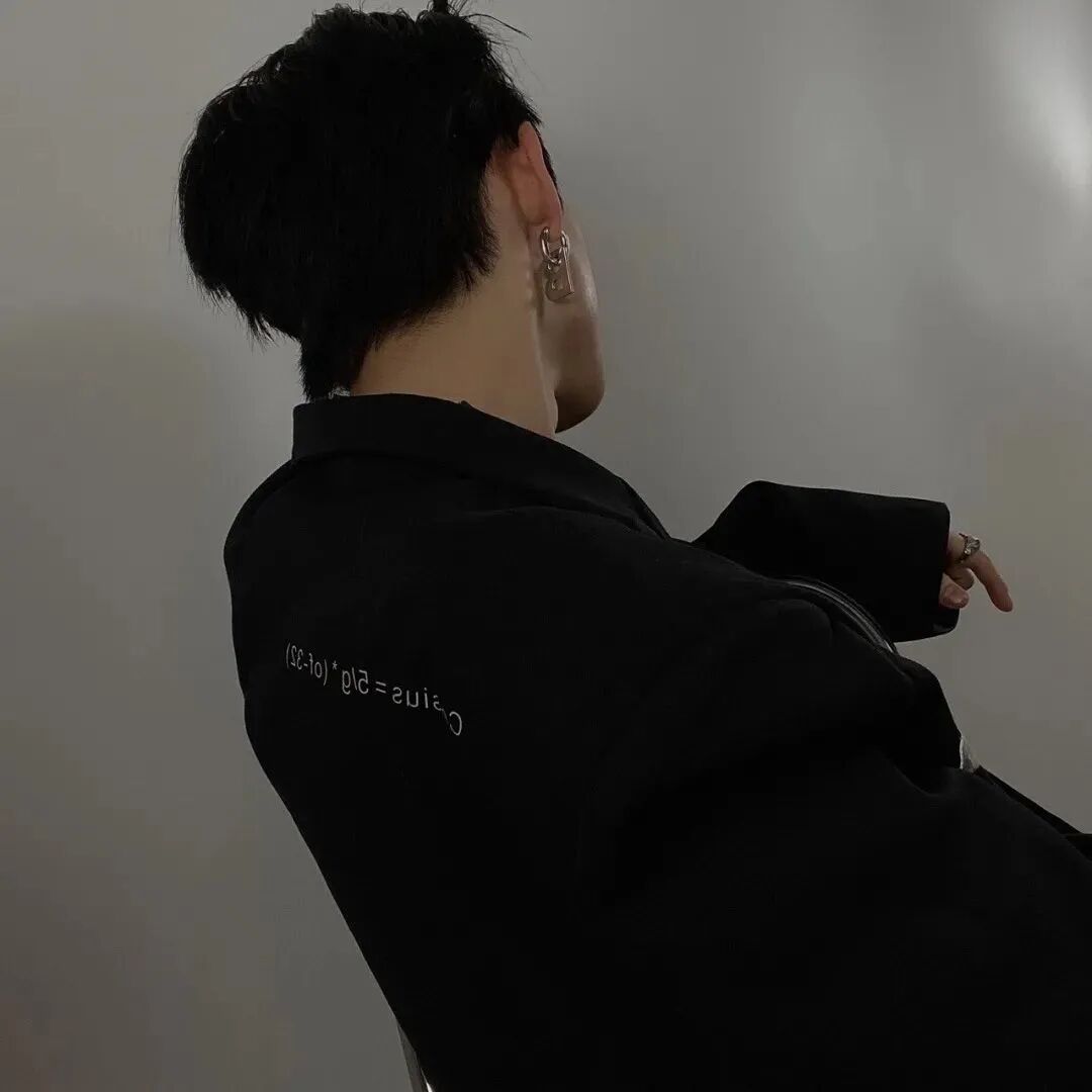 酷酷不露脸男生头像