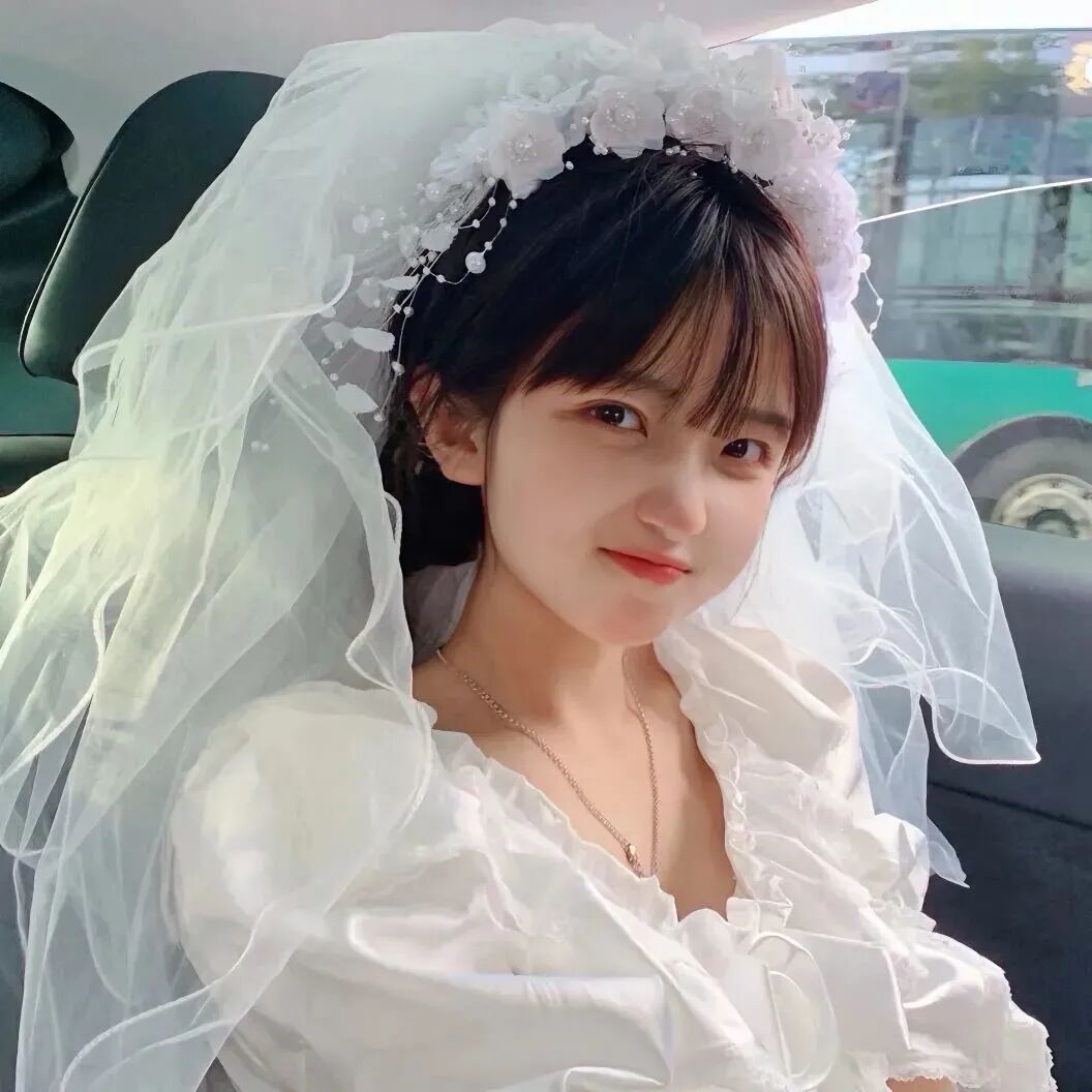 婚纱甜美氛围感女生头像