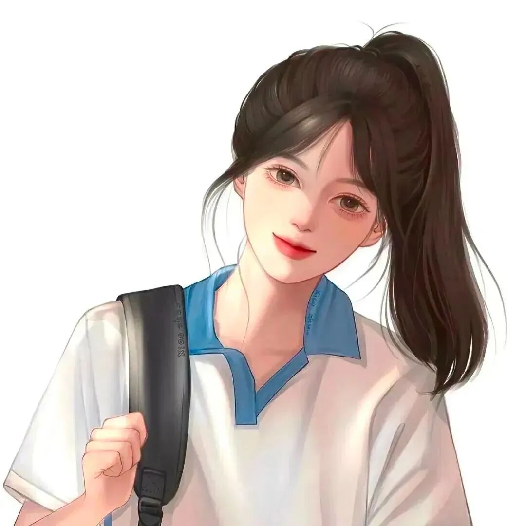 手绘二人闺蜜头像动漫闺蜜头像