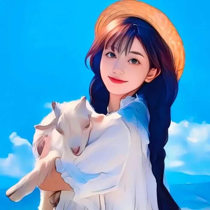 小清新四人闺蜜头像手绘真人闺蜜头像