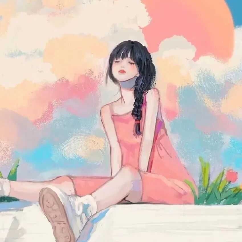 手绘动漫头像女