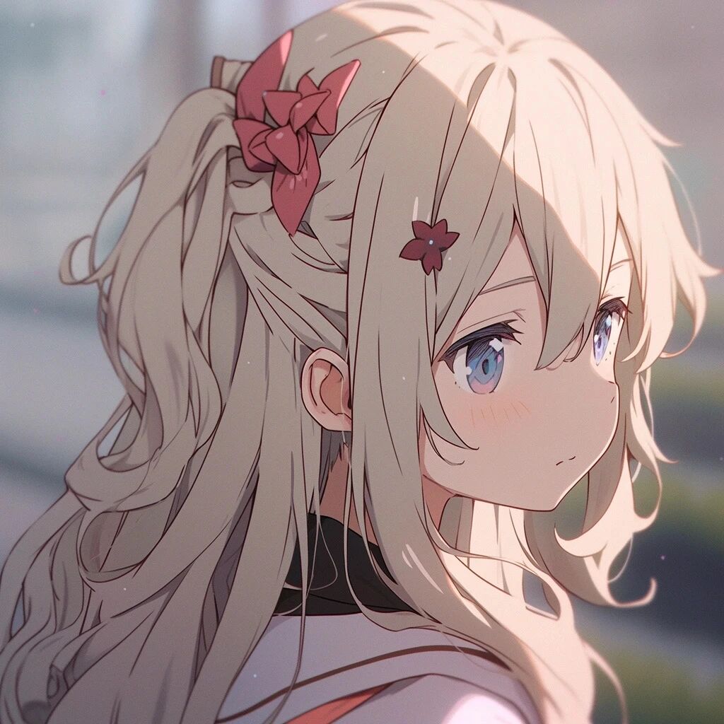 黄发动漫头像女