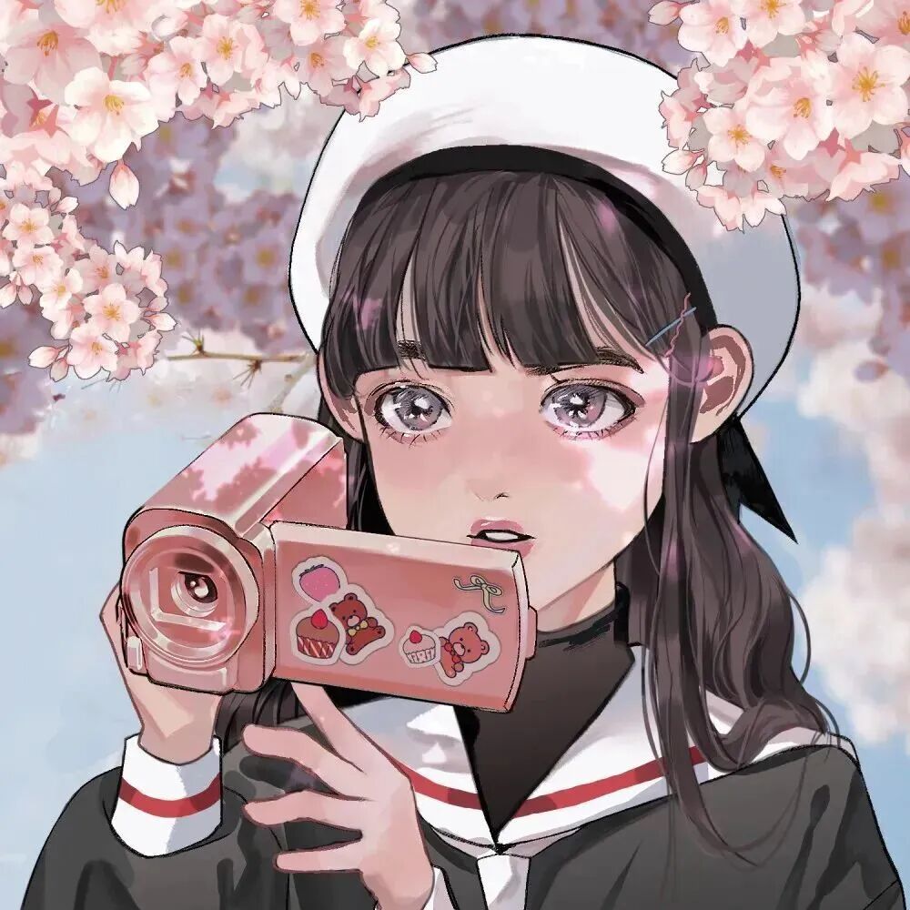 相机动漫头像女