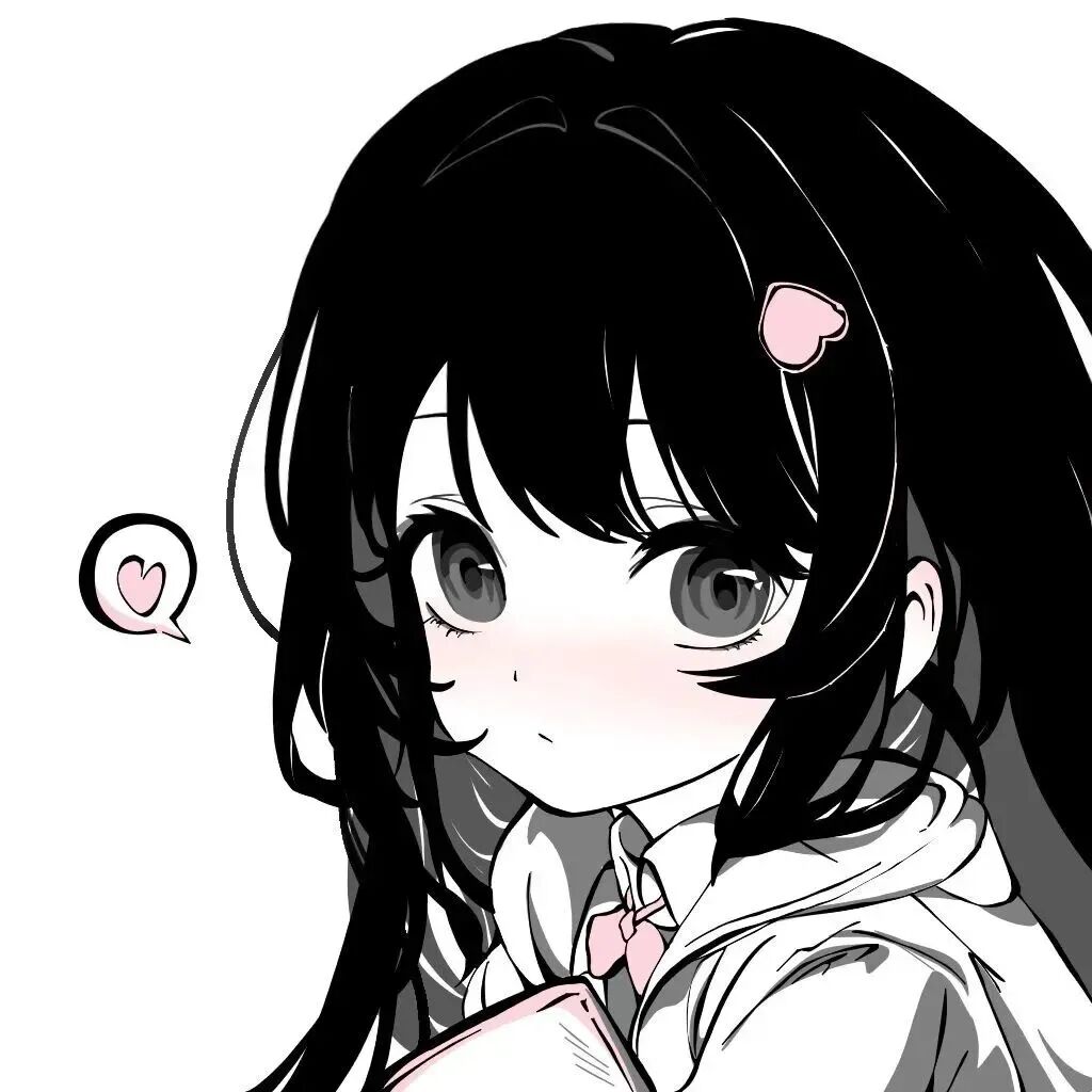 qltxdmheibaia黑白动漫情侣头像