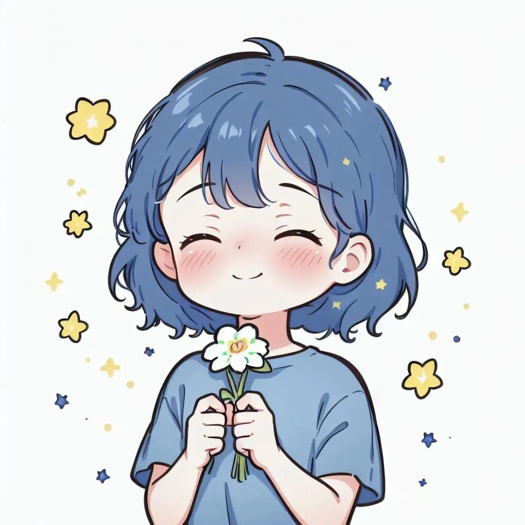 可爱手绘四人闺蜜头像动漫闺蜜头像