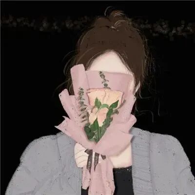 qltxxb鲜花手绘动漫情侣头像