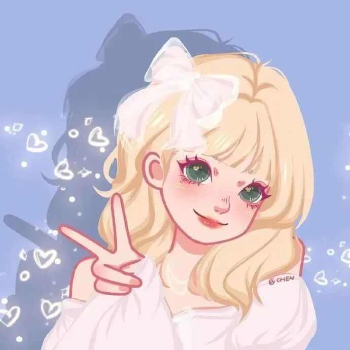 手绘动漫头像女