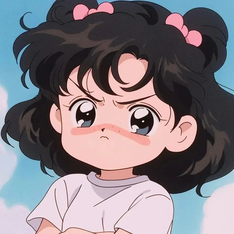 生气动漫情侣头像