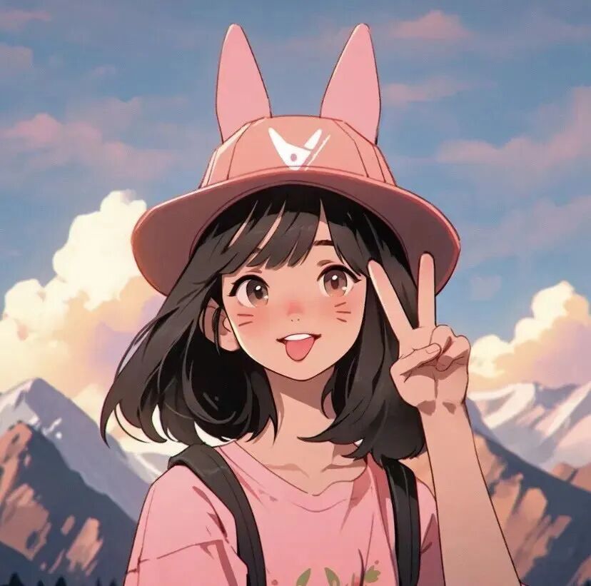 qltxdme剪刀手动漫情侣头像