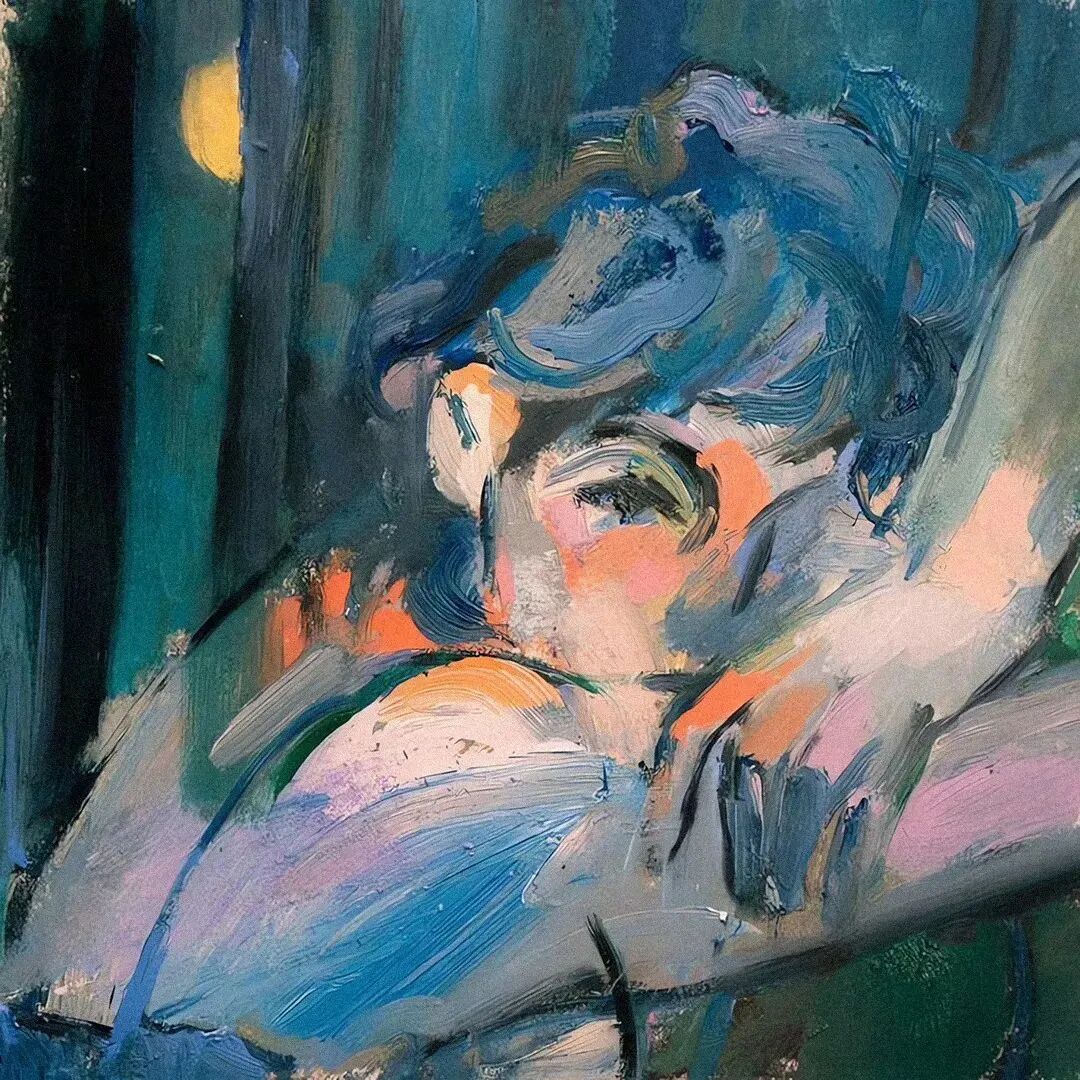 油画动漫头像女
