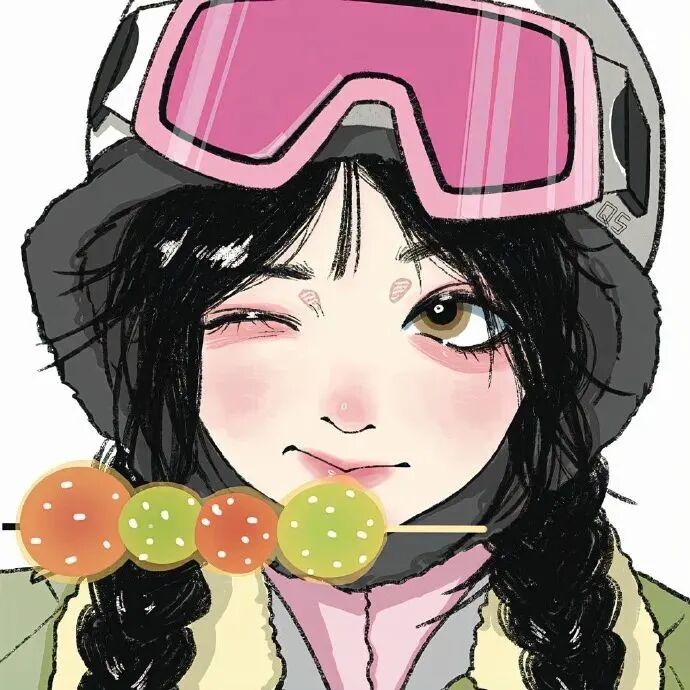 可爱手绘四人闺蜜头像动漫闺蜜头像