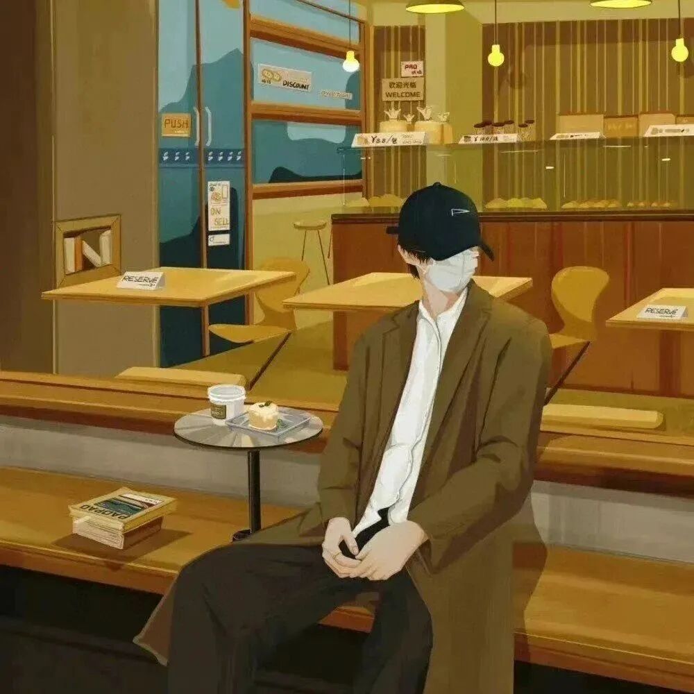 手绘动漫情侣头像