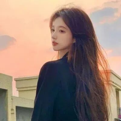 晚霞女生头像
