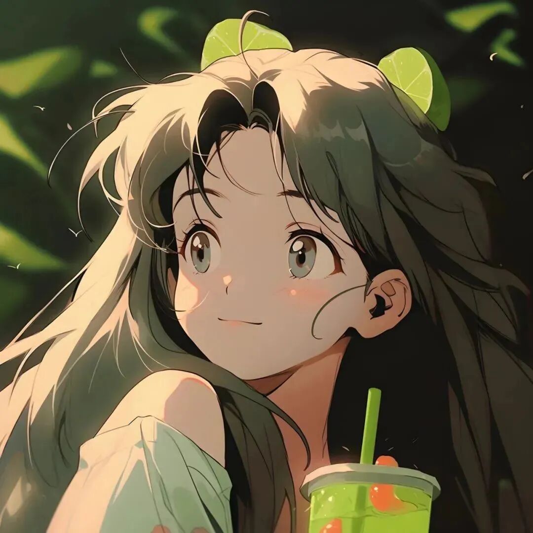 绿绿小清新四人闺蜜头像动漫闺蜜头像