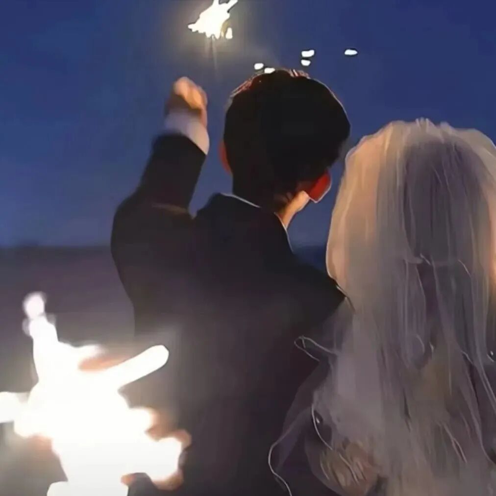 婚纱真人情侣头像