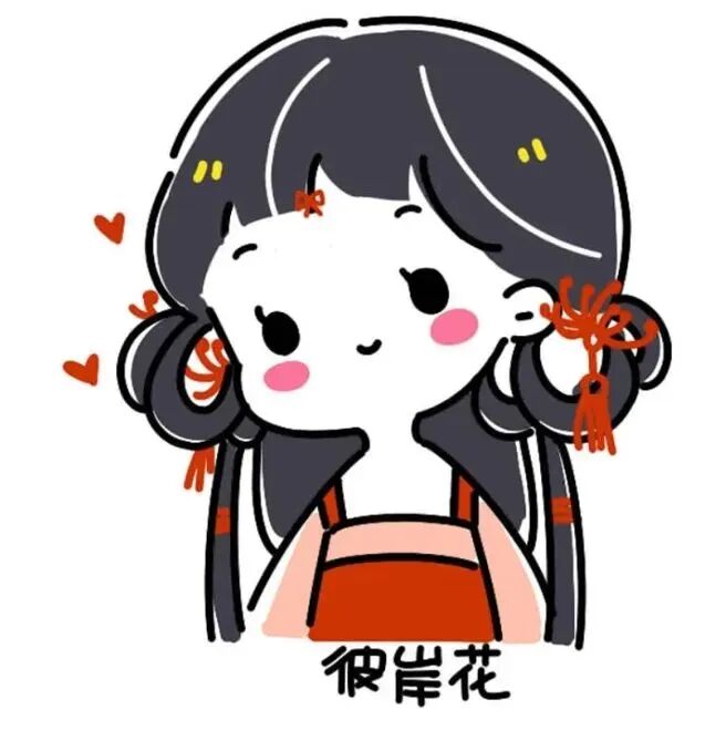 可爱带字手绘十人闺蜜头像动漫闺蜜头像