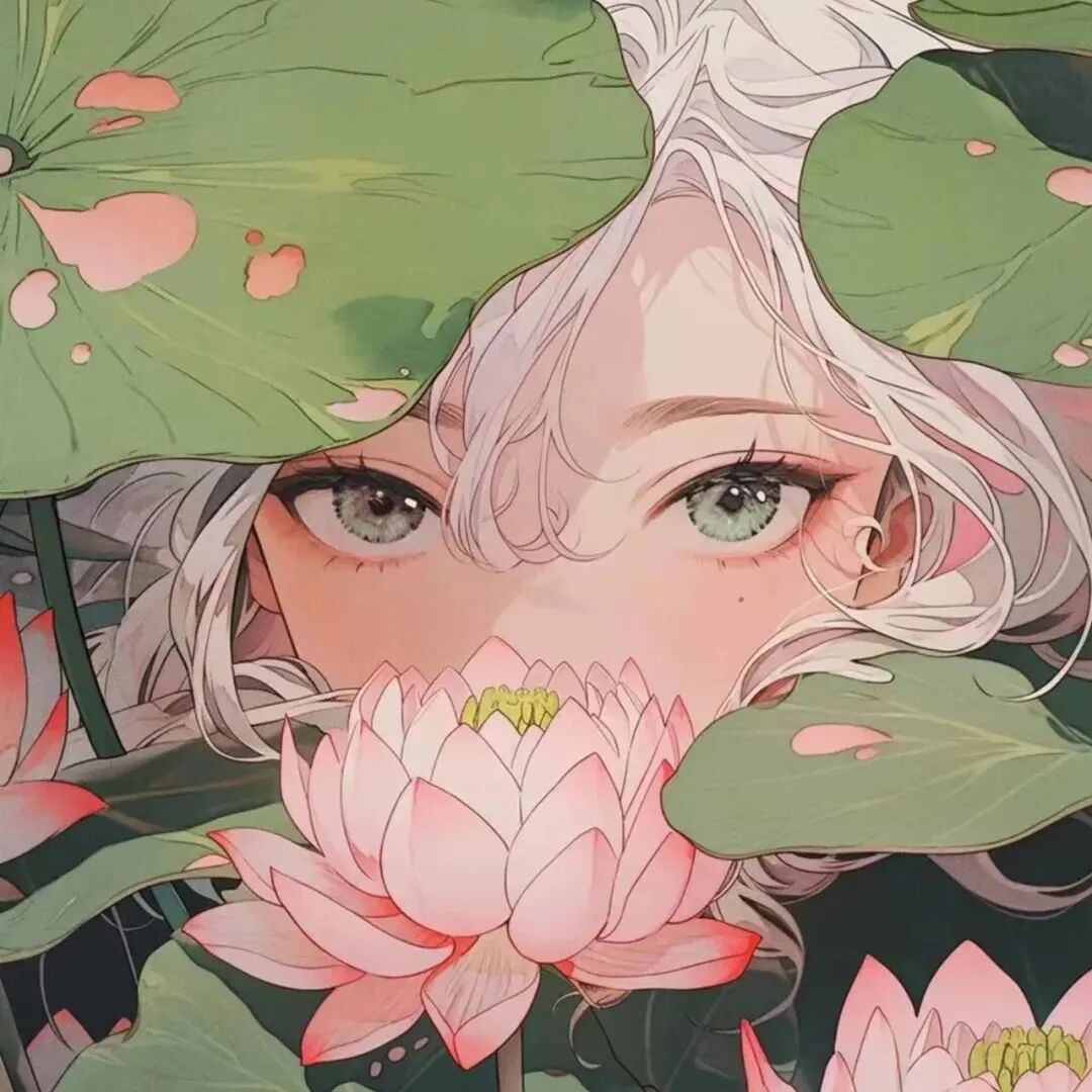 gmtxxqxa小清新莲花四人闺蜜头像动漫闺蜜头像