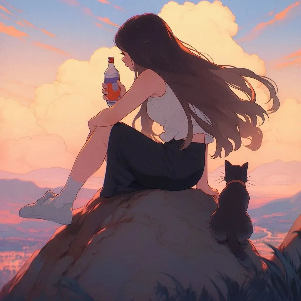 和猫咪四人闺蜜头像动漫闺蜜头像