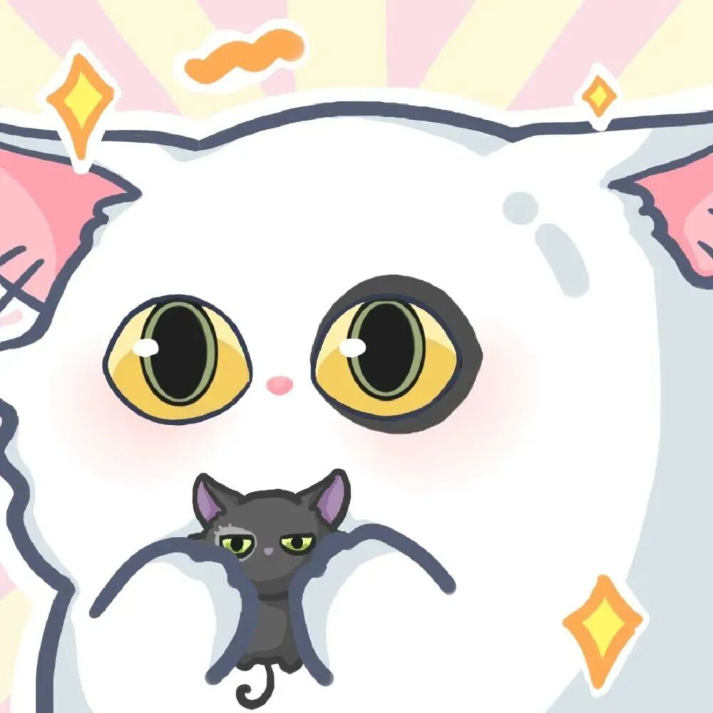 可爱猫咪卡通动漫情侣头像