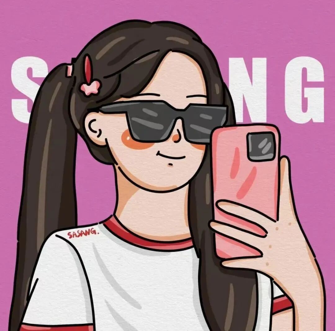 沙雕搞怪手绘动漫头像女